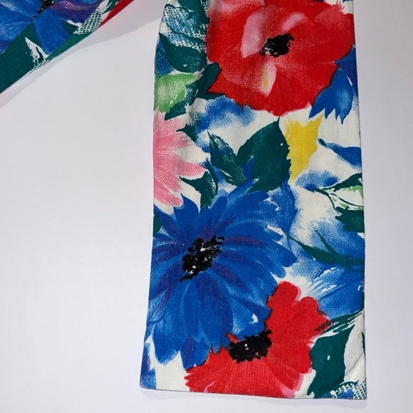 Vintage Remo Classics California Open Blazer Floral Size M ~USA made 100% Cotton - Picture 7 of 8